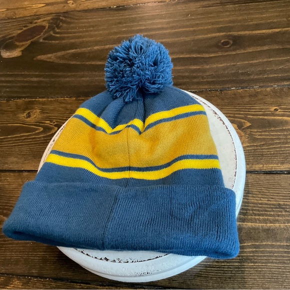 Blue and Yellow Alaska Beanie - Picture 2 of 4